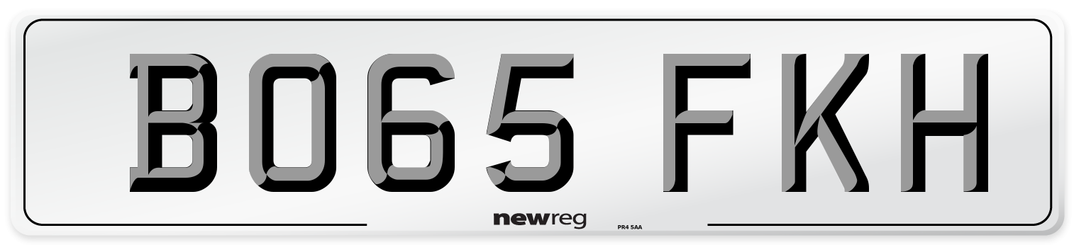 BO65 FKH Number Plate from New Reg
